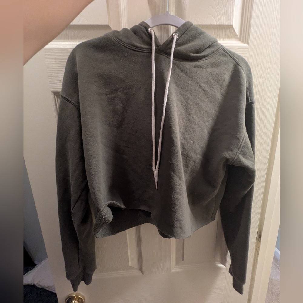 Olive Green Women's Hoodie | Size M